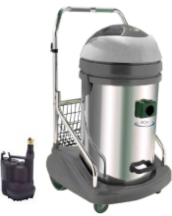 ASPIRATEUR A POMPE REFOULANTE 77 LITRES 2 MOTEUR CUVE INOX Aspirateur professionnel