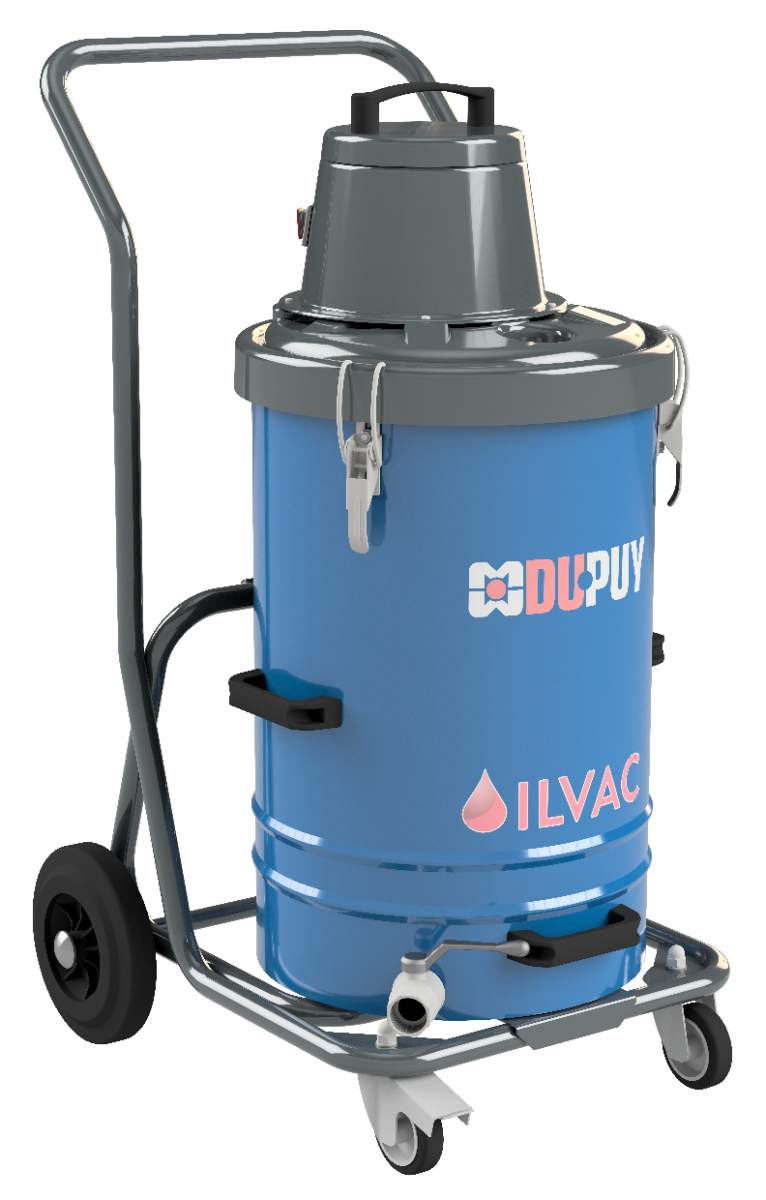 OILVAC 60 - Aspirateur industriel ultra compact pour huile Aspirateur pour huiles et copeaux