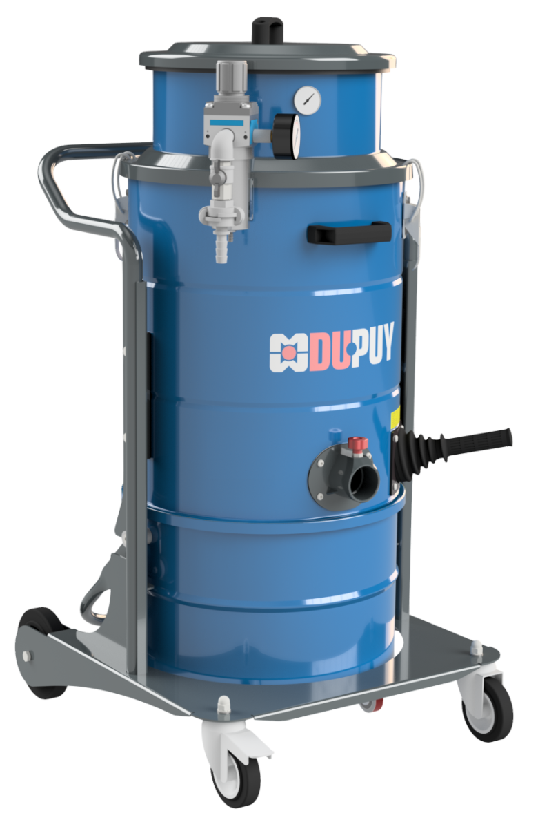 W2 AIR - Aspirateur industriel à air comprimé pour poussières liquides et solides Aspirateur pneumatique