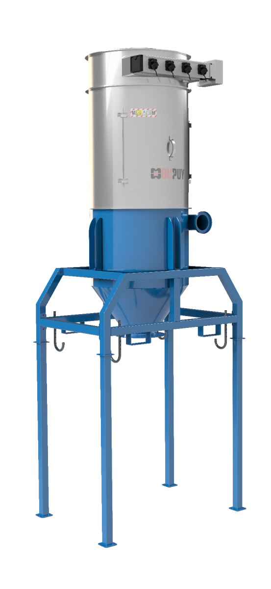 Silobag 250 - silo de filtrage avec filtres à manches pour les poussières fines et compactes Aspirateurs Industriels